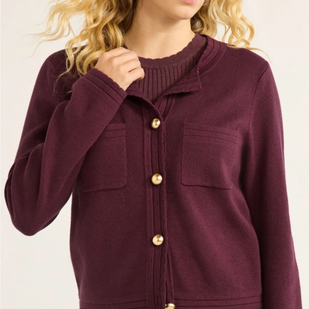 Plum Magic Women's Cardigan Sweater